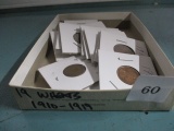 Lot of 19 wheat cents
