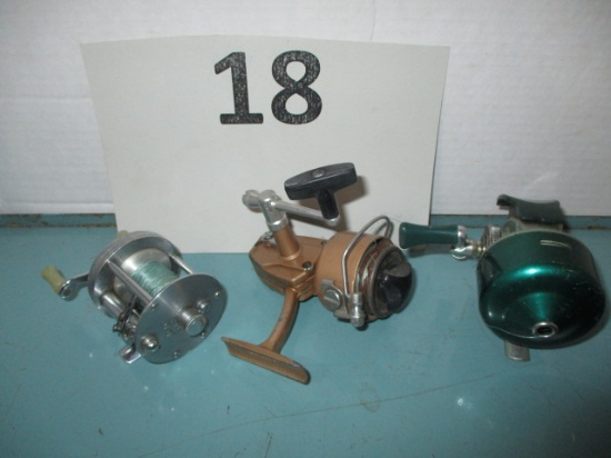 3 fishing reels