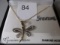 Sterling Silver necklace w/ dragonfly