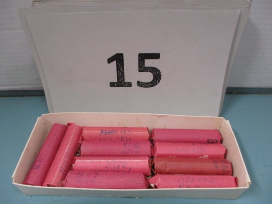 10 rolls UNC pennies 1982-83 small date