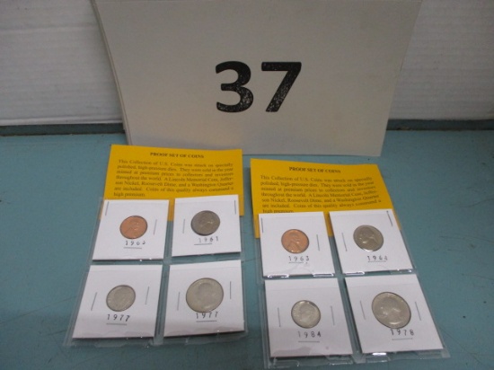 Lot of 8 proof coins