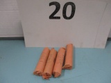 4 Rolls 1967 pennies UNC