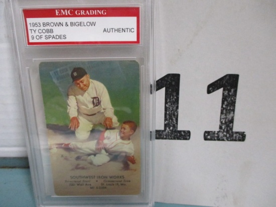 1953 Brown & Bigelow Ty Cobb Graded Authentic