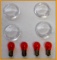 Clear Deuce-style Turn Signal Lens Kit With Amber Bulbs For 2000 To Present Harley Models