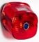 Lay Down Lens Red Blue Dot Harley's 1999-early 2003 W/o Bulb