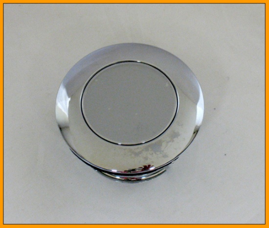 Chrome Pop-up Non-vented Gas Cap For 1982 Thru Mid 1996 Harley Models (each)