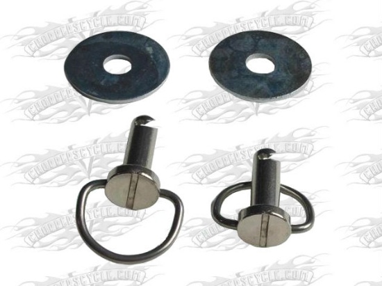 Saddlebag Bail Head Fasteners With Washers For Harley 1993 Thru 2012 Touring Models (pair)