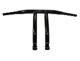 10 Inch Straight 1-1/4 Standard T-bar Black Powder Painted