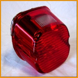 Lay Down Lens Red Harley's 1999-2003 W/o Bulb