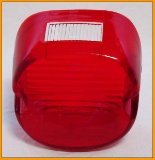Lay Down Lens Red Harley's 1973-1998 W/o Bulb