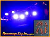 6 Violet Hyper Bright Led Snake Lights Harley & Customs