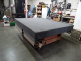 Carpeted Glass Cutting Table w/ 2 Craft Paper Rollers 36