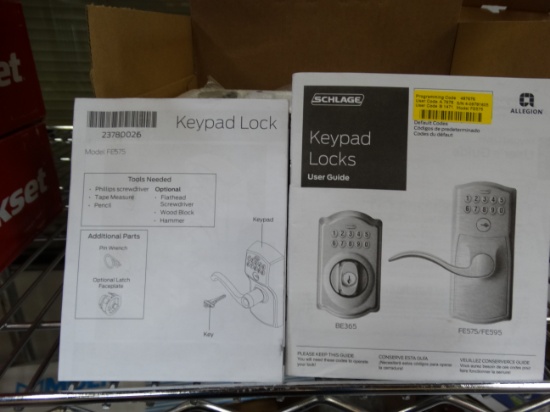 SCHLAGE KeyPad lock Set