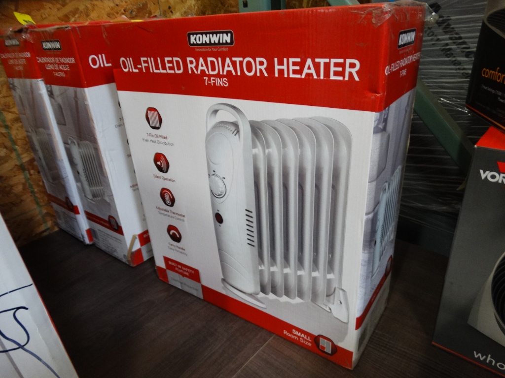 KONWIN Oil Filled Radiator-Heater | Online Auctions | Proxibid