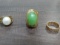 (3) rings (Assumed as Gold)