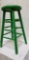 Stool (painted green)