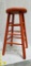 Stool (painted burnt orange)