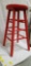 Stool (painted rose/red)