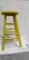 Stool (painted yellow/green tint)