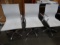 (3) White 5 point Rolling Chairs