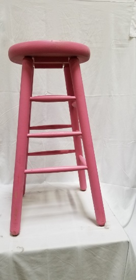 Stool (painted pink)