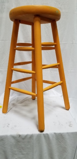 Stool (painted pumpkin orange)