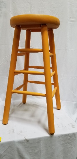 Stool (painted pumpkin orange)