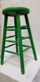 Stool (painted green)