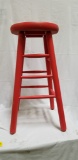 Stool (painted rose/red)