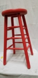 Stool (painted rose/red)