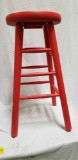 Stool (painted rose/red)