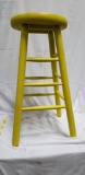 Stool (painted yellow/green tint)