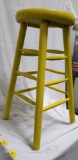 Stool (painted yellow/green tint)