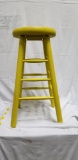 Stool (painted yellow/green tint)