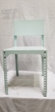 Metal side chair (turquoise)