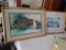 (2) Pc. Sailing Around By Emmett Fritz, 20x16 & Watercolor Boat Scene By B Spicer