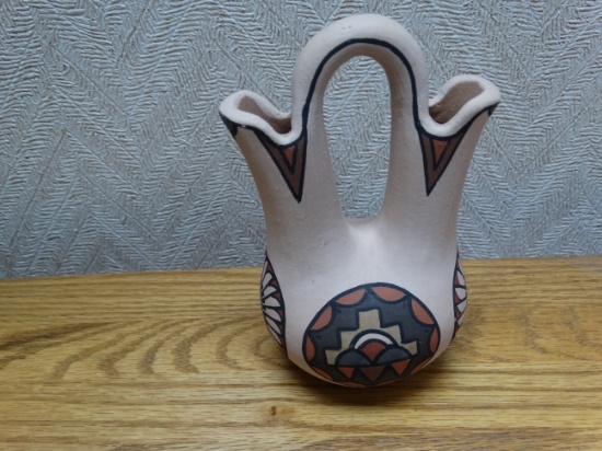 American Indian Wedding Pitcher Vase