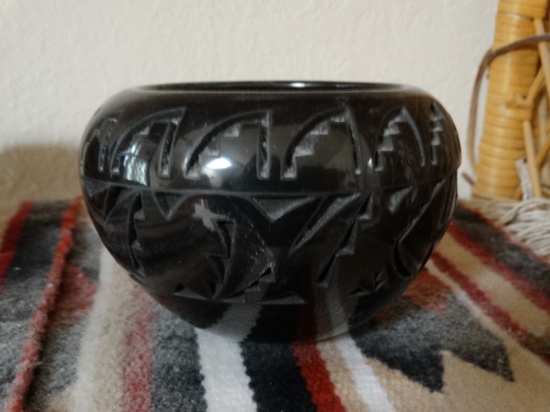 Santa Clara Black Double Slip Pot