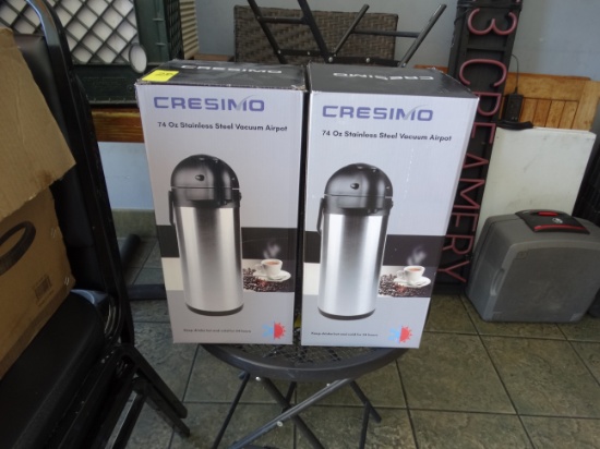 (3) CRESIMO Vacuum Air Pots