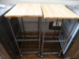 (2) Metro Rack Style Rolling Hand Carts