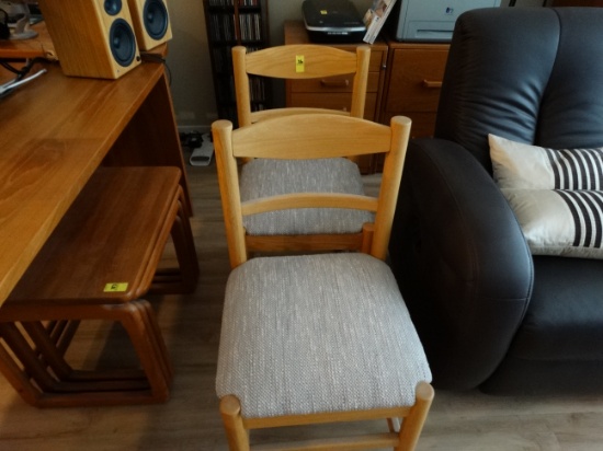 2 Rolling Kitchen Chairs