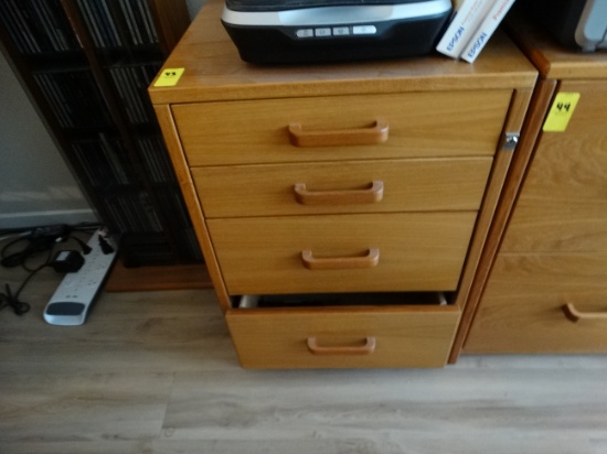 4 Drawer Wood Storage Cabinet