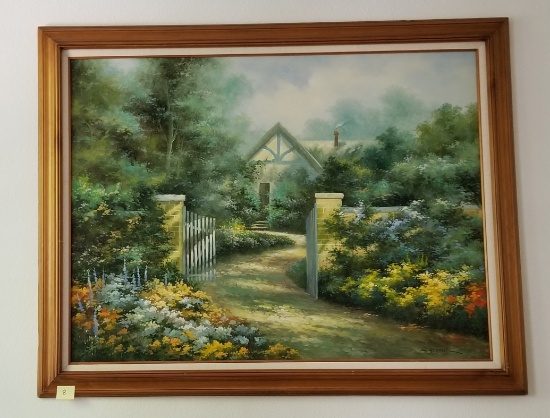 Signed Q. Resnick Painting