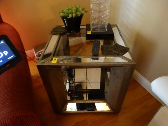 2 piece set.  Large Coffee table and small glass side table