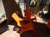 2 Adirondack Chairs, Outdoor Table and Umbrella