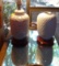 2 White Ceramic Lamps