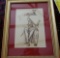 Folk Art Drawing - Woman with Music