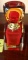 Red and Orange Tone Glass Perfume Bottle