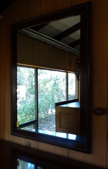 Walnut Finish Mirror