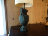 Vintage Metal & Marble Lamp